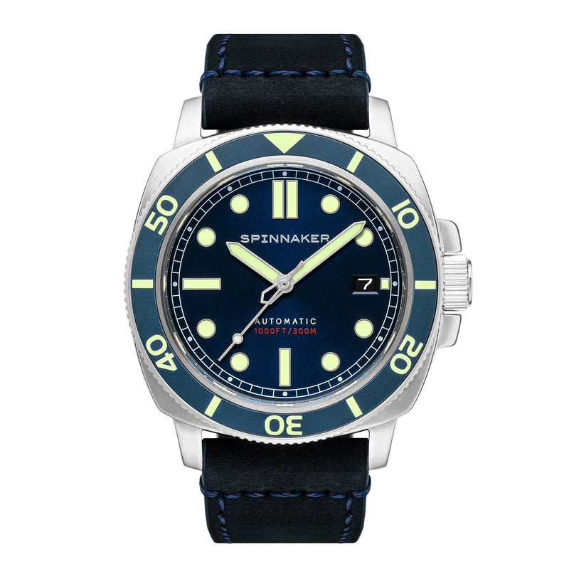 Hull Diver Blue / Leather | Blue Dial