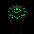 Hull Diver Green / Leather | Green Dial