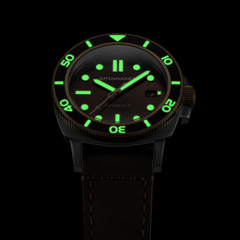 Spinnaker Hull Diver Automatic Blue / Leather | Blue Dial