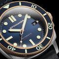 Spinnaker Hull Diver Automatic Blue / Leather | Blue Dial