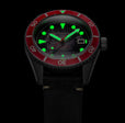 Wreck Red Ring & Gray / Leather | Black Dial