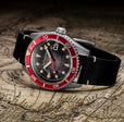 Wreck Red Ring & Gray / Leather | Black Dial