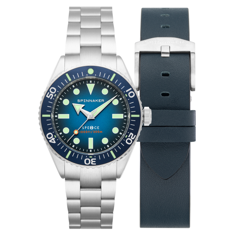 Spence 300 Blue / Stainless Steel | Blue Dial