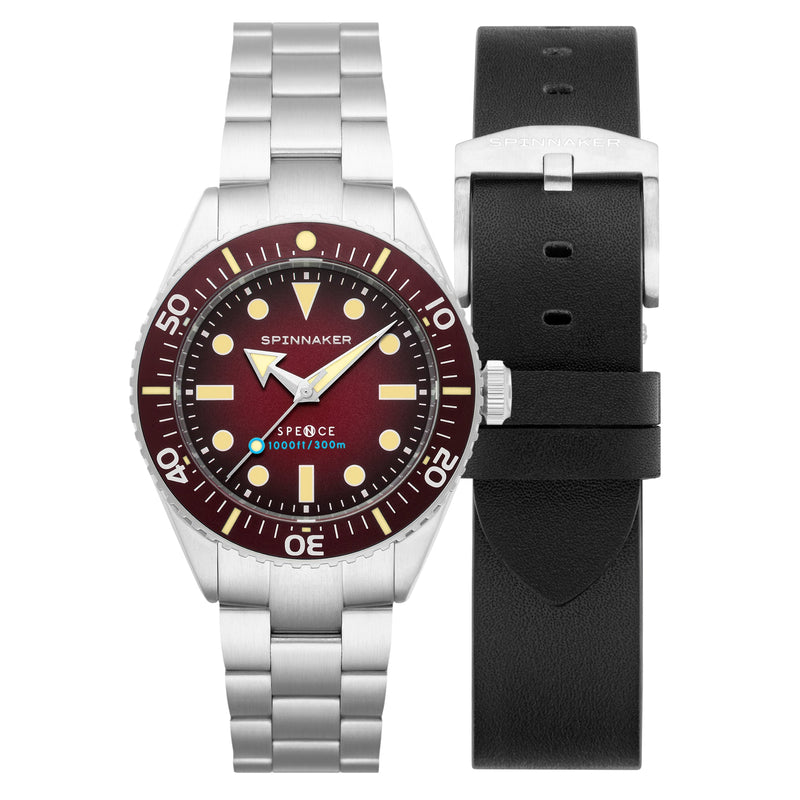 Spence 300 Red Dial / Stainless Steel | Red Dial