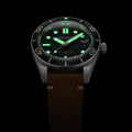 Croft Midsize Black / Leather | Black Dial