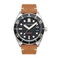Croft Midsize Black / Leather | Black Dial