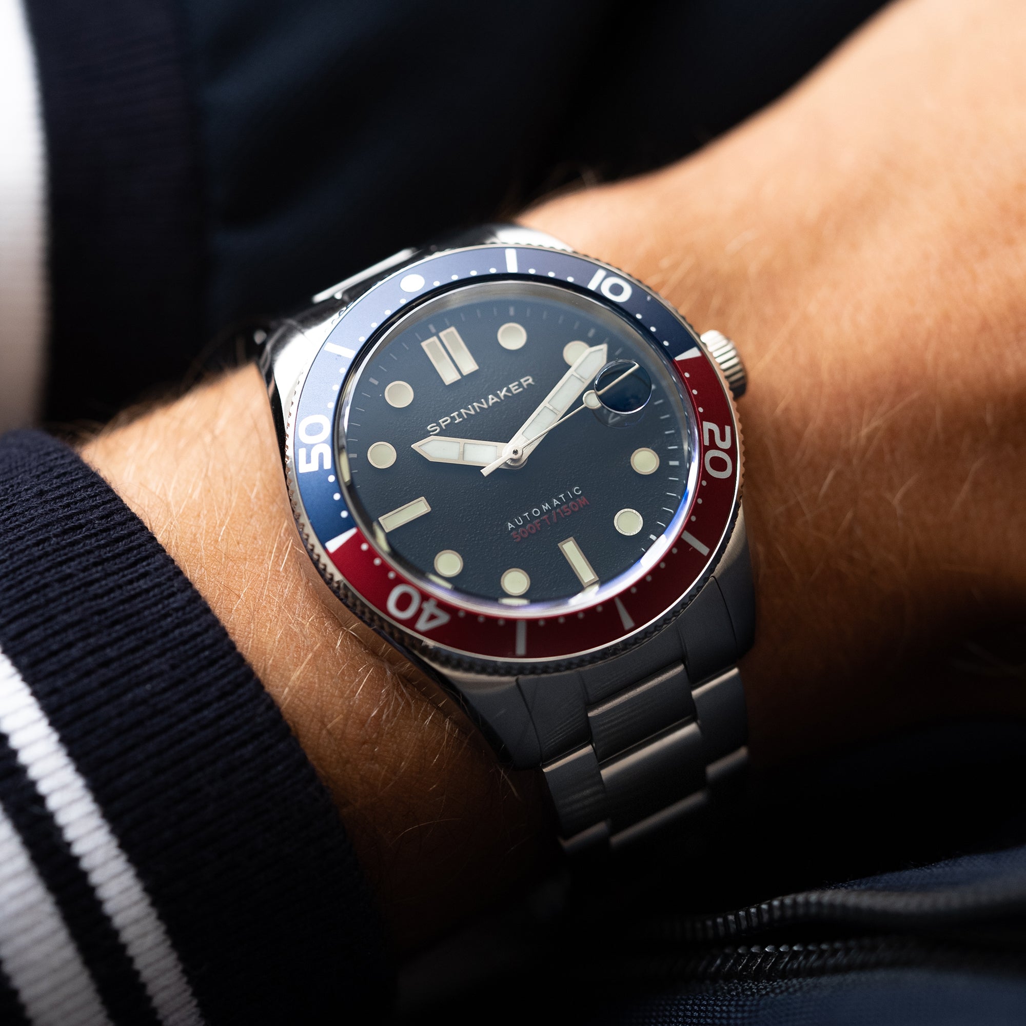 Croft Midsize Black / Stainless Steel | Black Dial