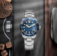 Croft Midsize Blue / Stainless Steel | Blue Dial
