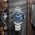Croft Midsize Blue / Stainless Steel | Blue Dial