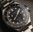 Dumas GMT Automatic Black/Stainless Steel | Black Dial
