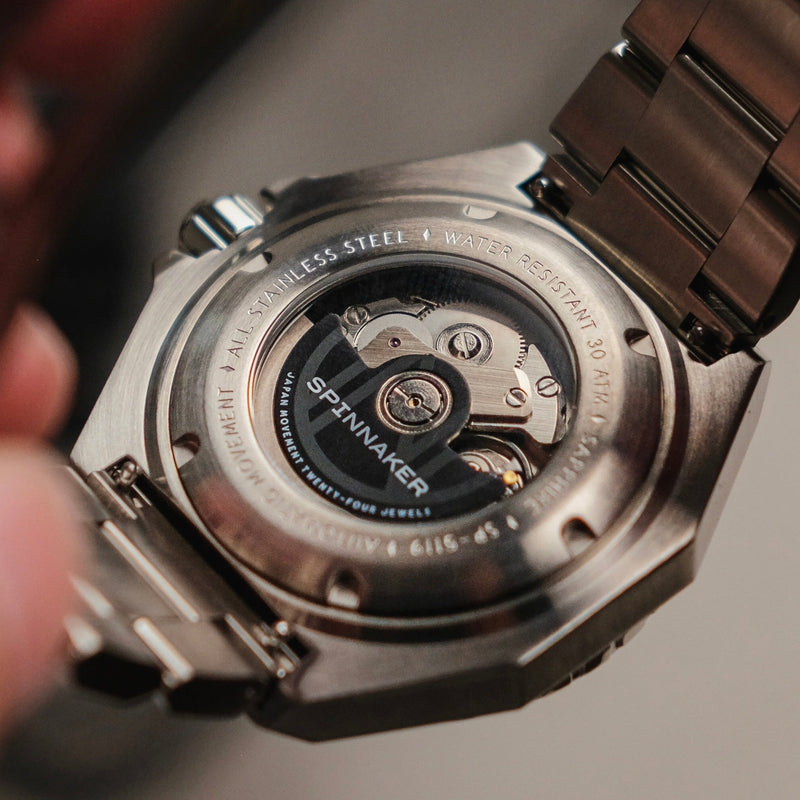 Dumas GMT Automatic Black/Stainless Steel | Black Dial