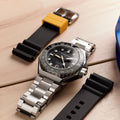 Dumas GMT Automatic Black/Stainless Steel | Black Dial