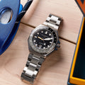 Dumas GMT Automatic Black/Stainless Steel | Black Dial