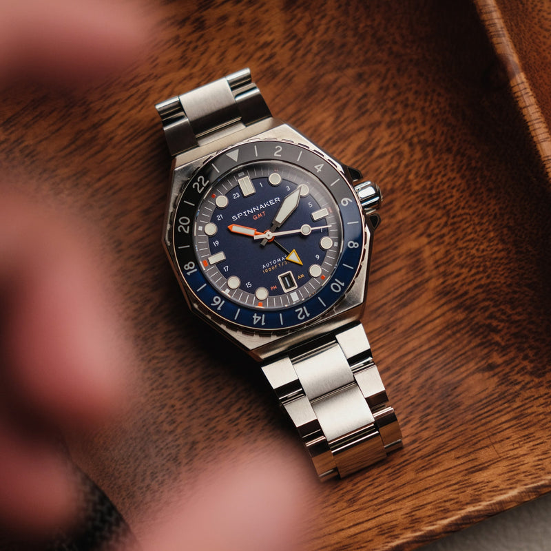Dumas GMT Automatic Blue / Stainless Steel | Blue Dial