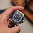 Dumas GMT Automatic Blue / Stainless Steel | Blue Dial