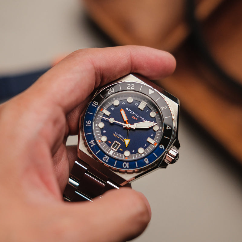 Dumas GMT Automatic Blue / Stainless Steel | Blue Dial