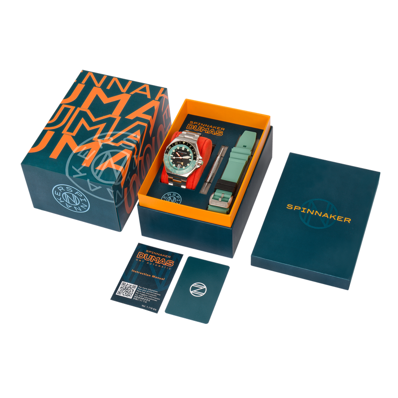 Dumas GMT Automatic Black / Stainless Steel | Black Dial