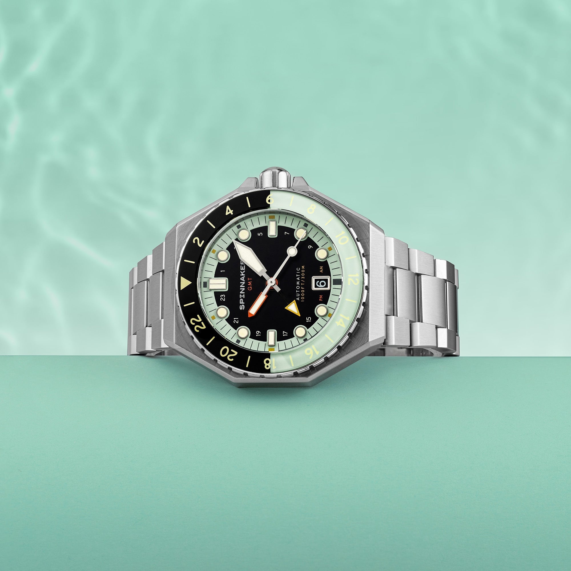 Dumas GMT Automatic Black / Stainless Steel | Black Dial