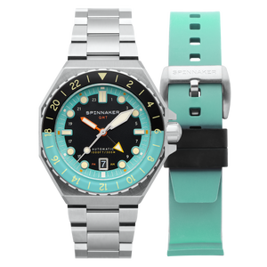 Dumas GMT Automatic Black / Stainless Steel | Black Dial