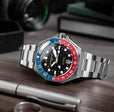 Dumas GMT Automatic Blue & Red  / Stainless Steel | Black Dial