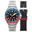 Dumas GMT Automatic Blue & Red  / Stainless Steel | Black Dial