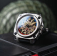 Altimeter Skeleton Automatic Black / Leather | Black Dial