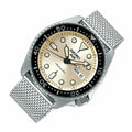 5 Sports SKX Series Black Dial / Stainless Steel Mesh Bracelet Black Dial