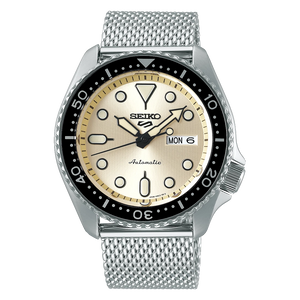 5 Sports SKX Series Black Dial / Stainless Steel Mesh Bracelet Black Dial