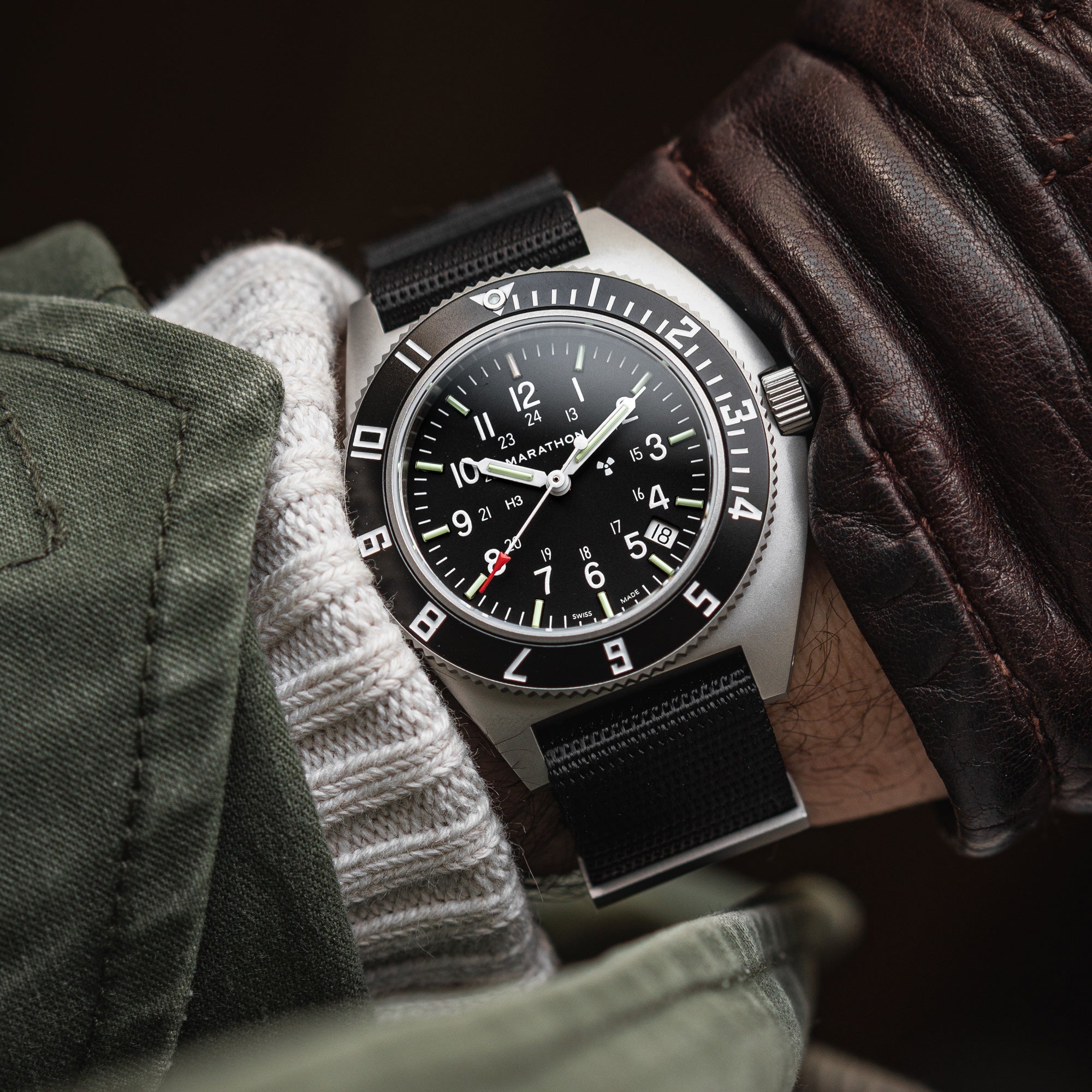 Marathon Navigator Quartz with Date Swiss Made Quartz/High Torque
