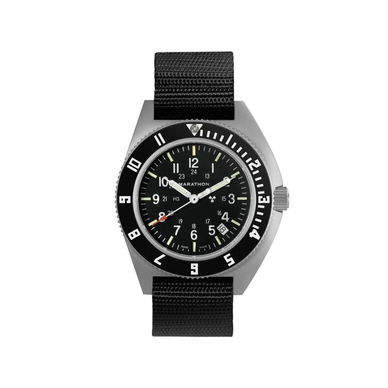 41mm Steel Navigator w/ Date (SSNAV-D) on Ballistic Nylon MARATHON