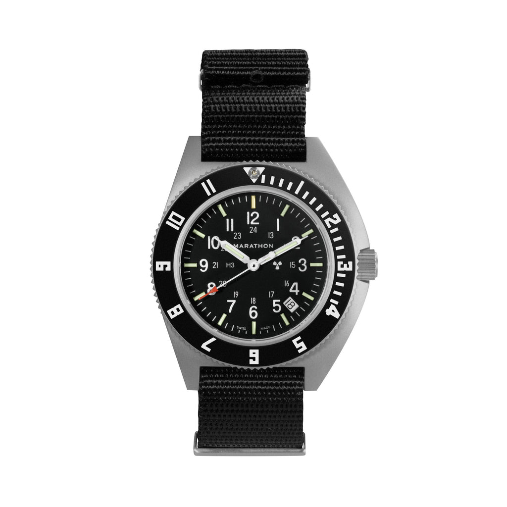 41mm Steel Navigator w/ Date (SSNAV-D) on Nylon DEFSTAN - Watch Gang