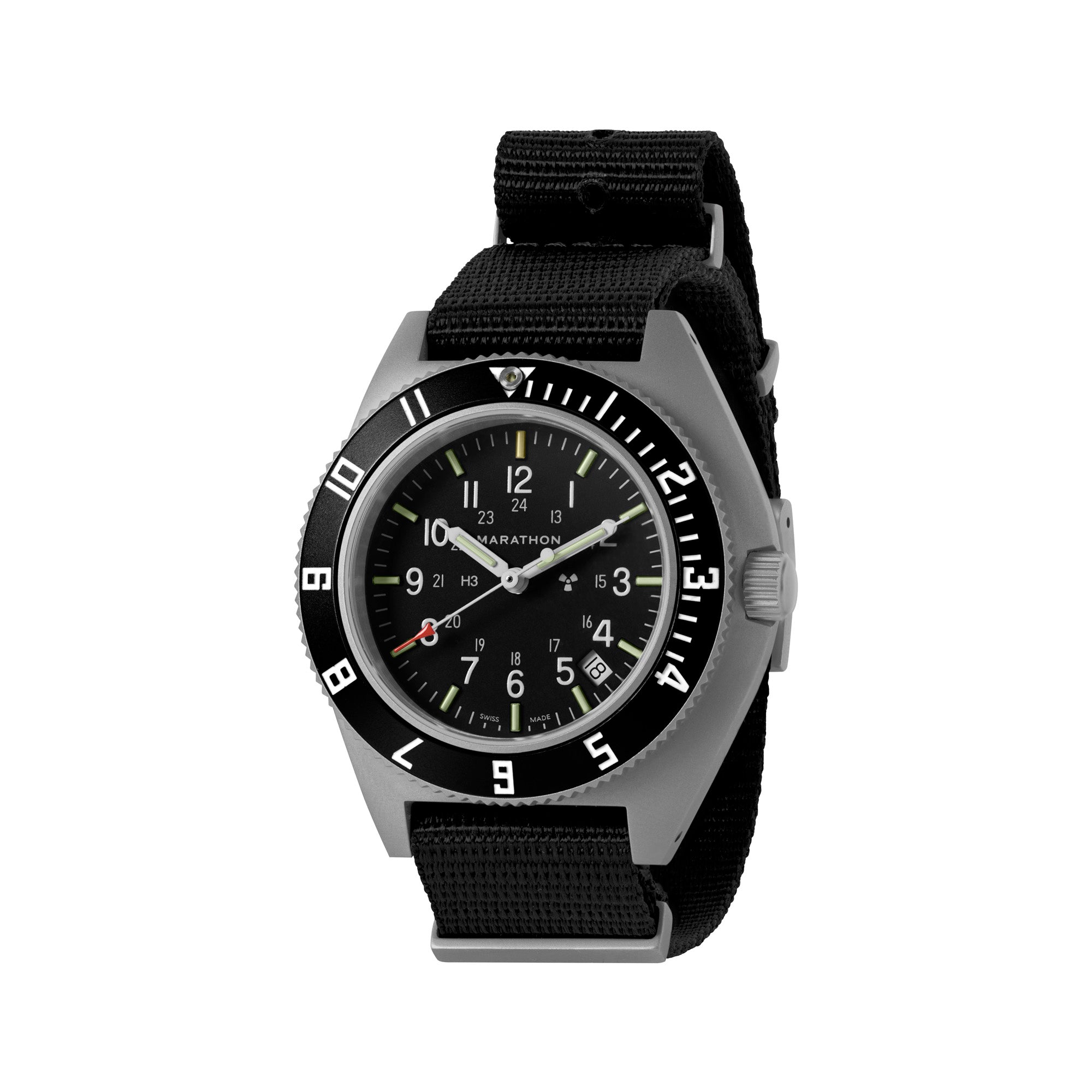 41mm Steel Navigator w/ Date (SSNAV-D) on Nylon DEFSTAN MARATHON