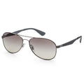 Fashion Matte Gunmetal Frame, Gradient Grey Lens |  Dial