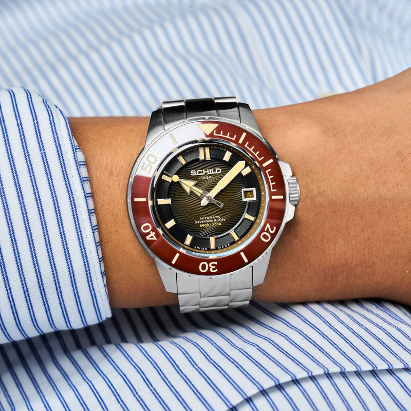 Hermann Swiss Automatic Limited Edition Brown / Stainless Steel | Brown Dial