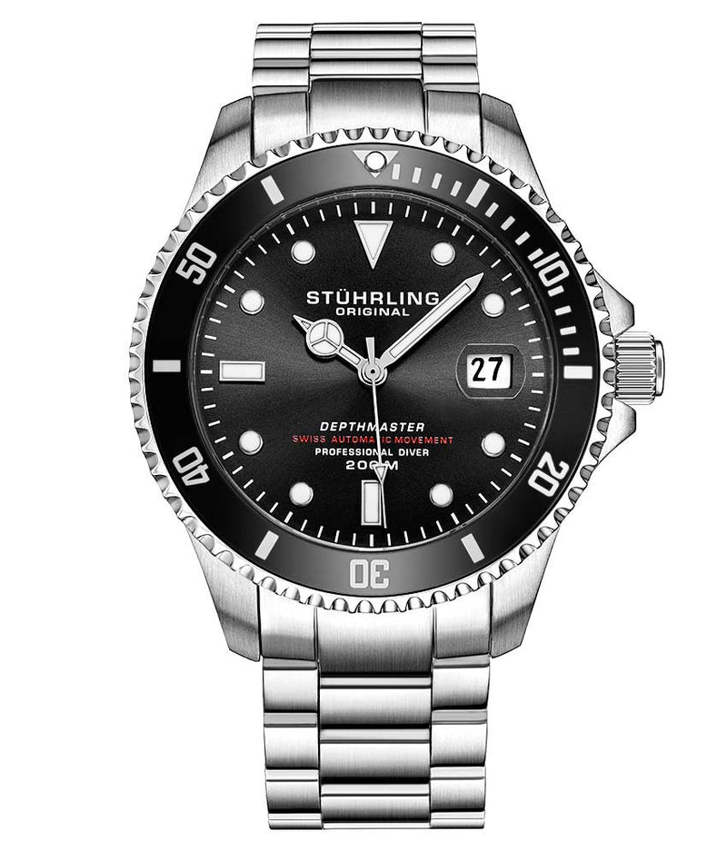 Depthmaster Black Dial/ Silver Stainless Steel Black | Black Dial