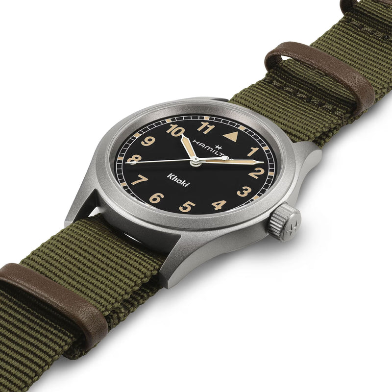 Khaki Field Black/ 38mm | Black Dial