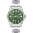 Sunray - Date - Stainless Strap - DK13670 Silver / Green Dial | Green Dial