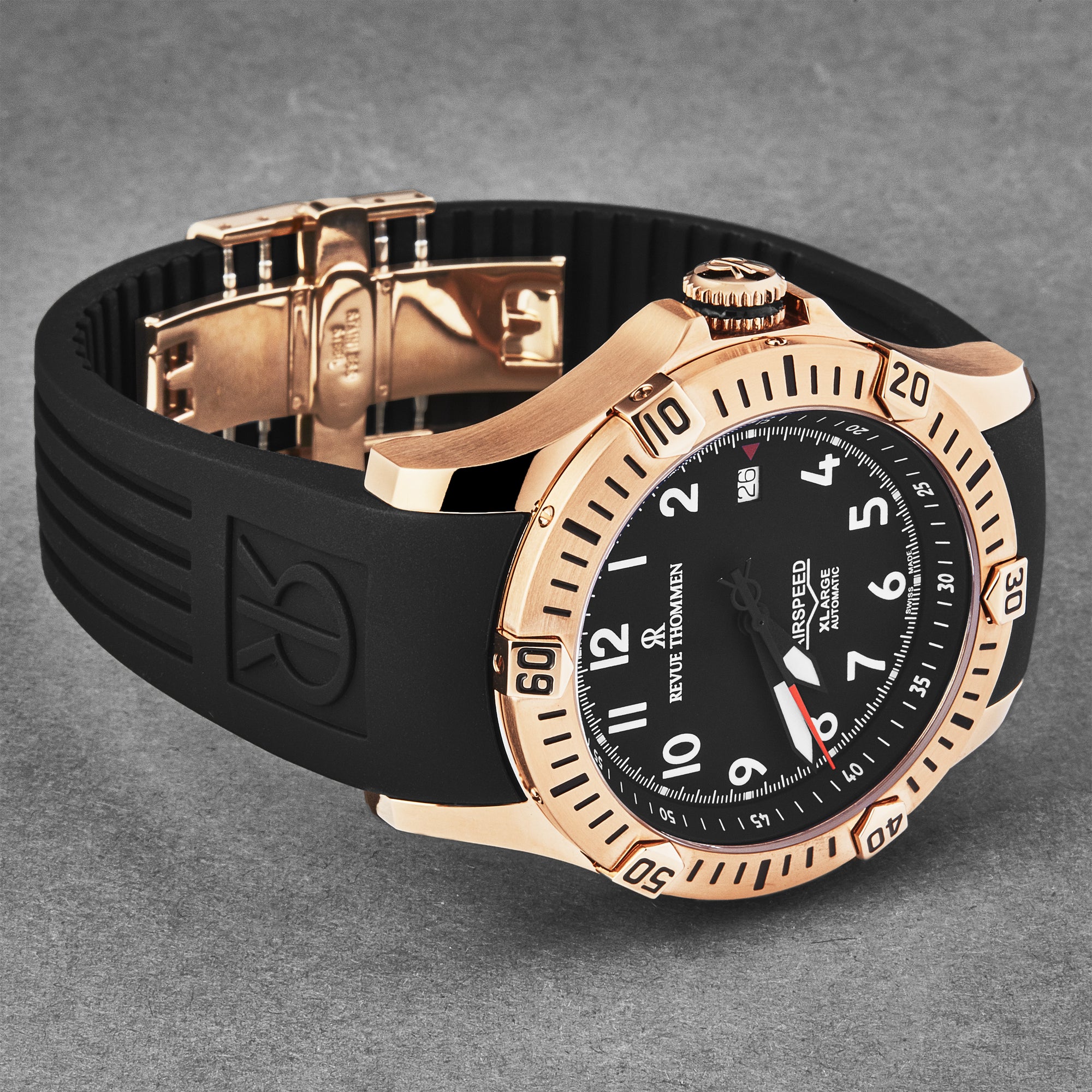 Air speed 16070.4767 / Black | Black Dial