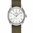 DS Heritage Powermatic White / Green Strap | White Dial