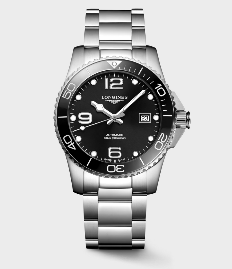 HYDROCONQUEST Black Dial