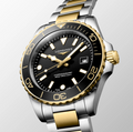 Hydroconquest Black / Two-Tone Black Dial