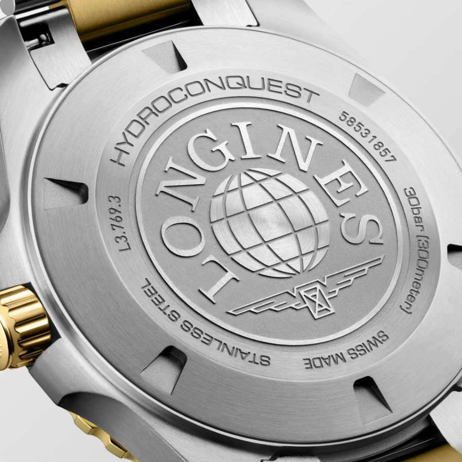 Hydroconquest Black / Two-Tone Black Dial