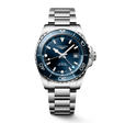 HYDROCONQUEST GMT Blue / Stainless Steel | Blue Dial
