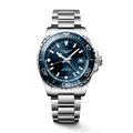 HYDROCONQUEST GMT Blue / Stainless Steel | Blue Dial