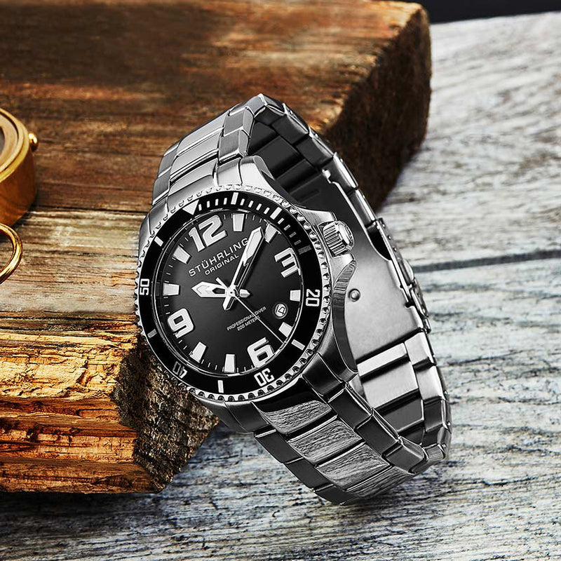 Aquadiver Silver/Stainless Steel/Black Dial/Silver | Black Dial