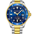 Aquadiver Blue Dial/ Silver Gold Stainless Steel Swiss Auto | Blue Dial
