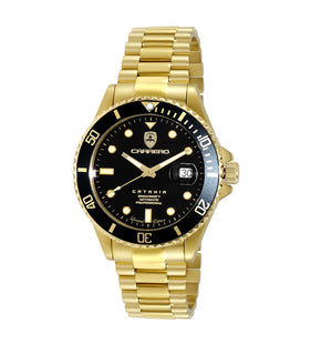 CATANIA -PD GOLD TONE/BLACK | Black Dial