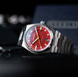 Lydden Hill Automatic Red / Stainless Steel | Red Dial