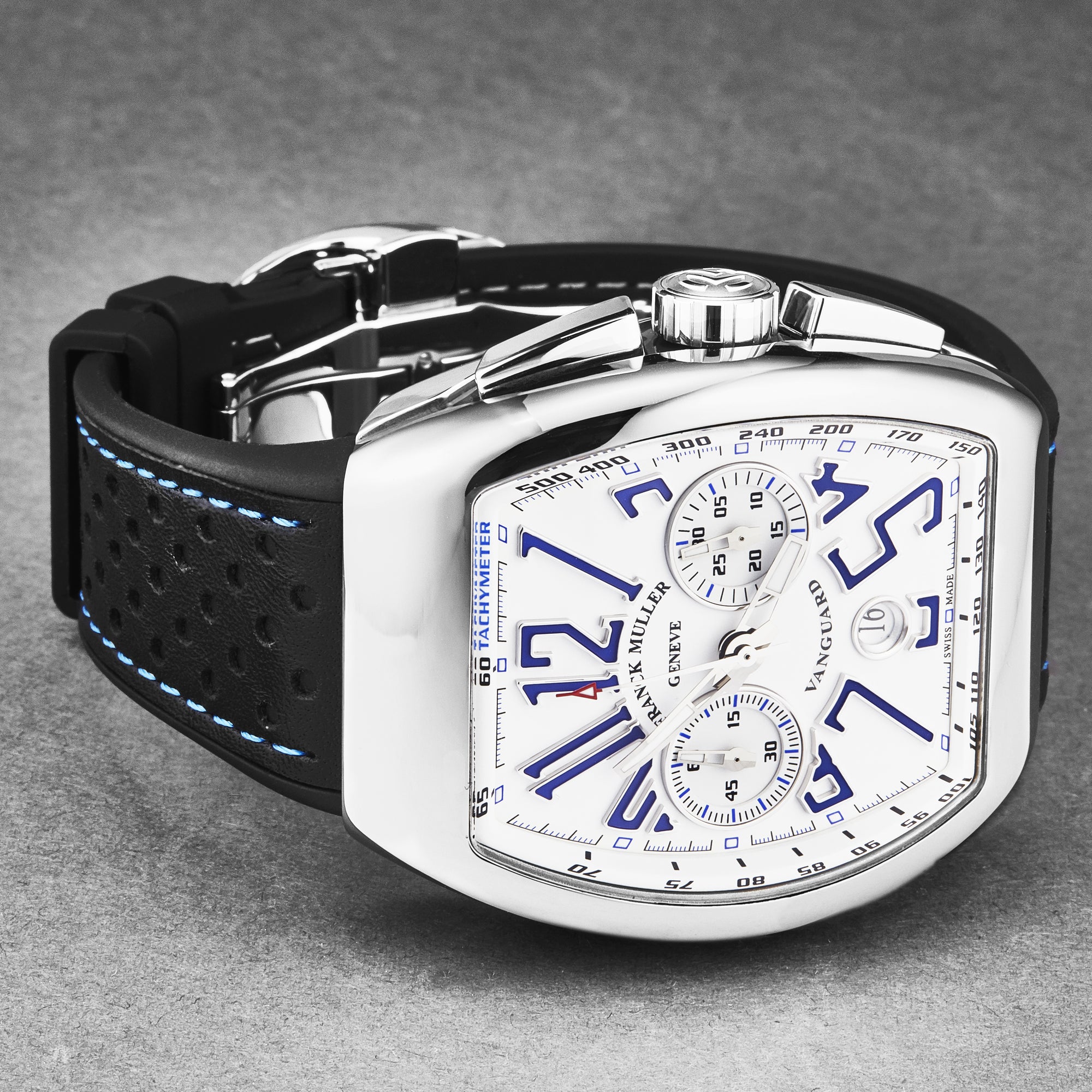 Vanguard 45CCWHTBLU-1 / White | White Dial