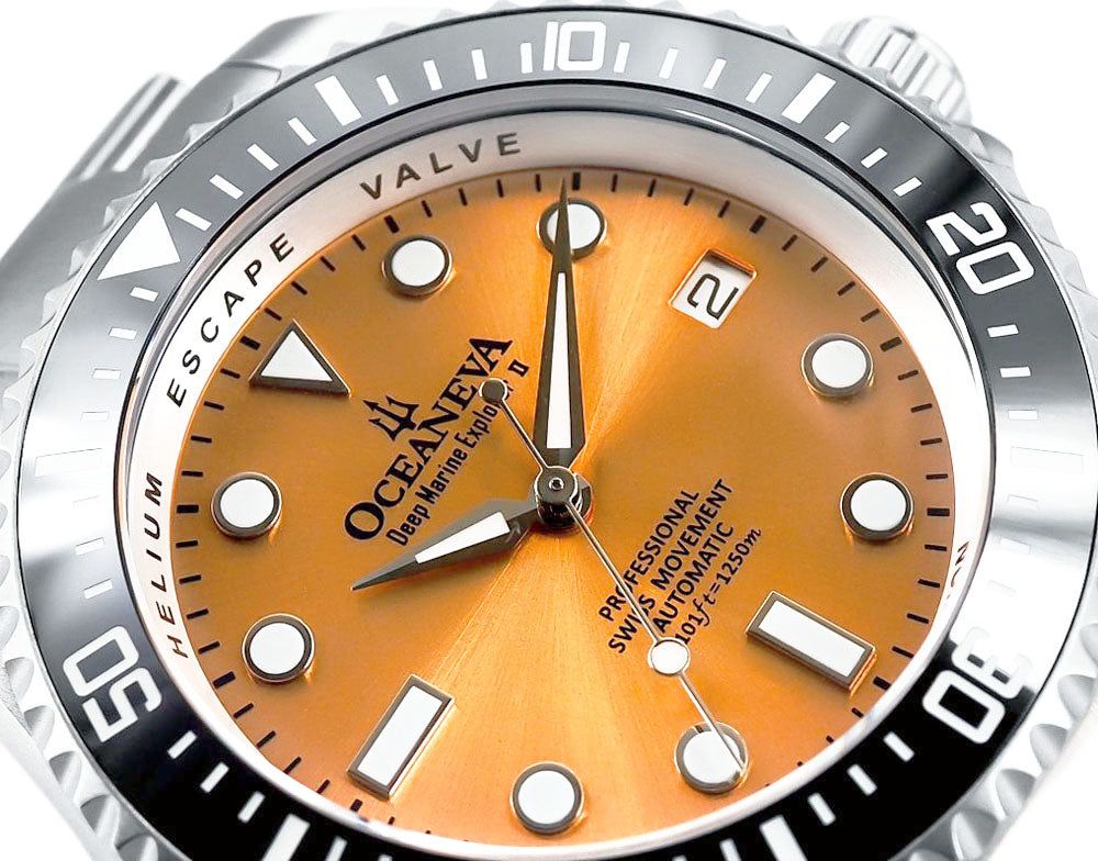 Titanium Deep Marine Explorer II Black/Copper Bezel | Copper Dial